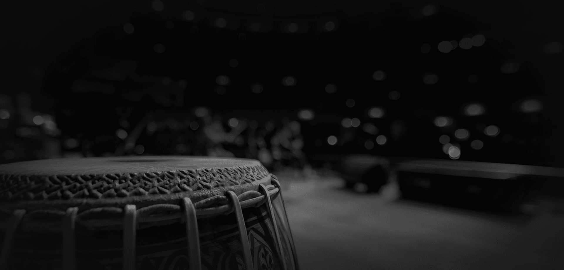 Indian percussion instrument on a concert stage